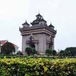 Patuxai Victory Monument commemorates its independence from France.